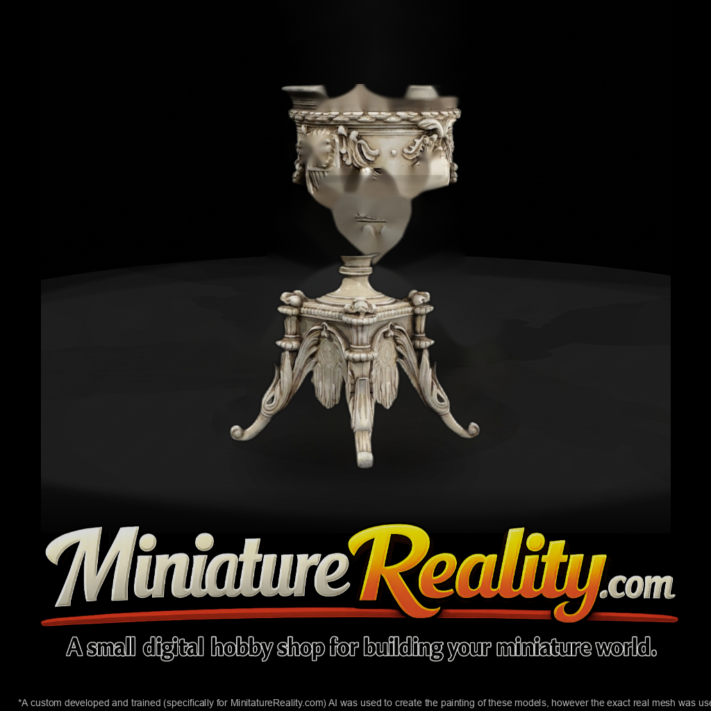 Neoclassical Carved Urn on Tripod Pedestal — Ornament