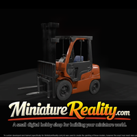Yale GDP 35VX Forklift miniature, three-quarter view — thumbnail 2