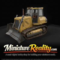 Liebherr PR 716 Crawler Tractor miniature, three-quarter view — thumbnail 3