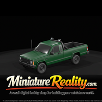 1984 Jeep Comanche MJ Pickup Truck miniature, three-quarter view — thumbnail 3