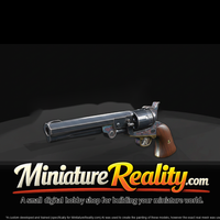 Colt 1851 Navy Revolver miniature, three-quarter view — thumbnail 3