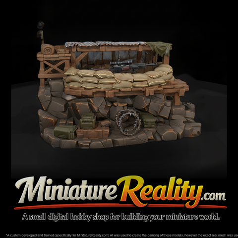 Sniper Nest Sandbag Emplacement