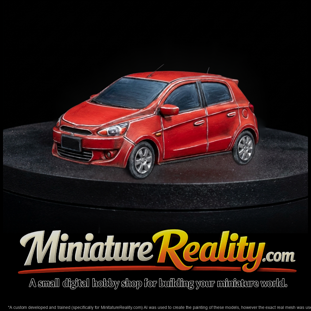 mirage-style-hatchback-diorama-ho-1-87-compatible-110474