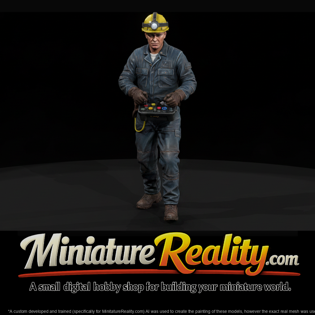 Mine Drill Rig Operator with Control Box