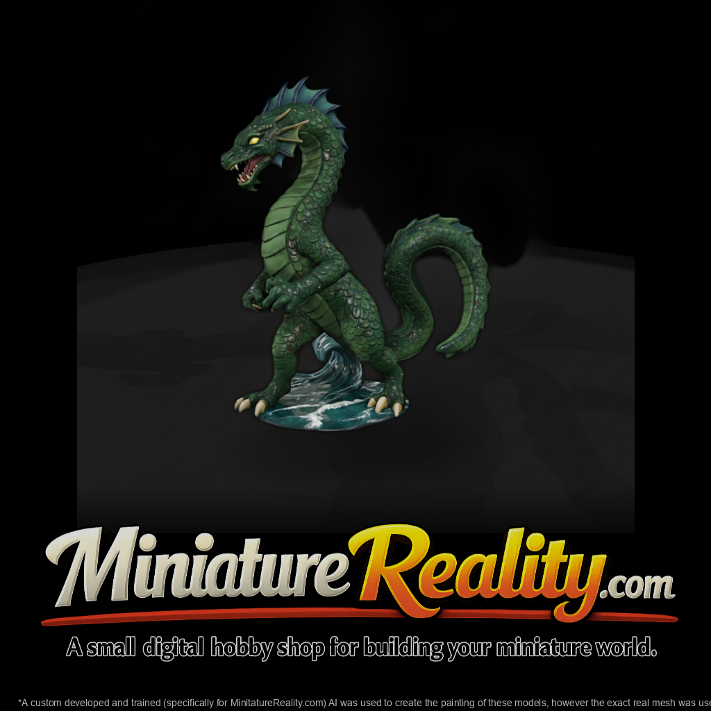 Myth 0498 Mythology Sea Serpent Miniature Figure