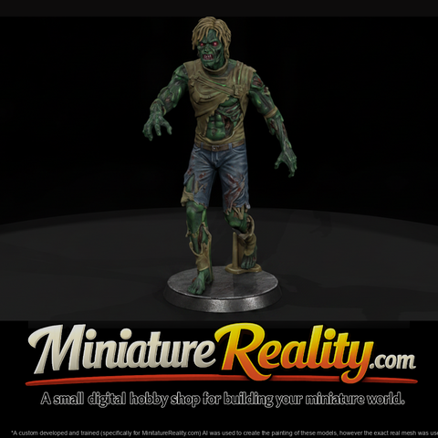 Freshly Turned Zombie in Torn Shirt