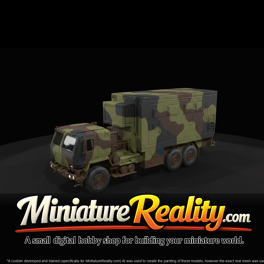 2014 Oshkosh FMTV M1087 Expansible Van Truck miniature, three-quarter view