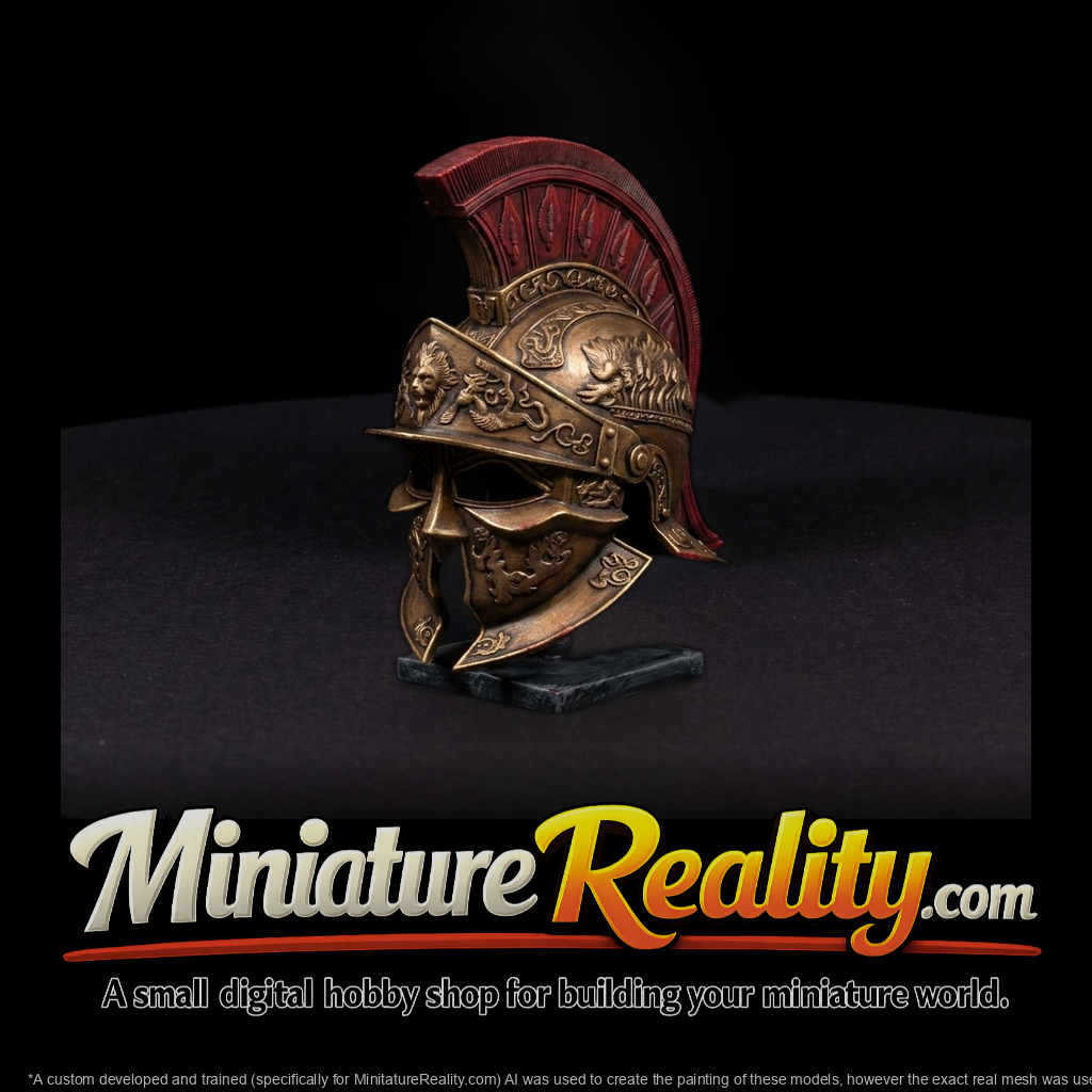 Ornate Roman Gladiator Helmet
