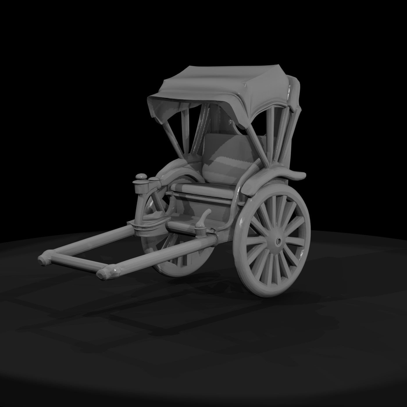 Stylized Traditional Rickshaw