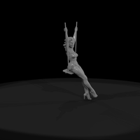 Pin-Up Woman on a Rope Swing — thumbnail 3