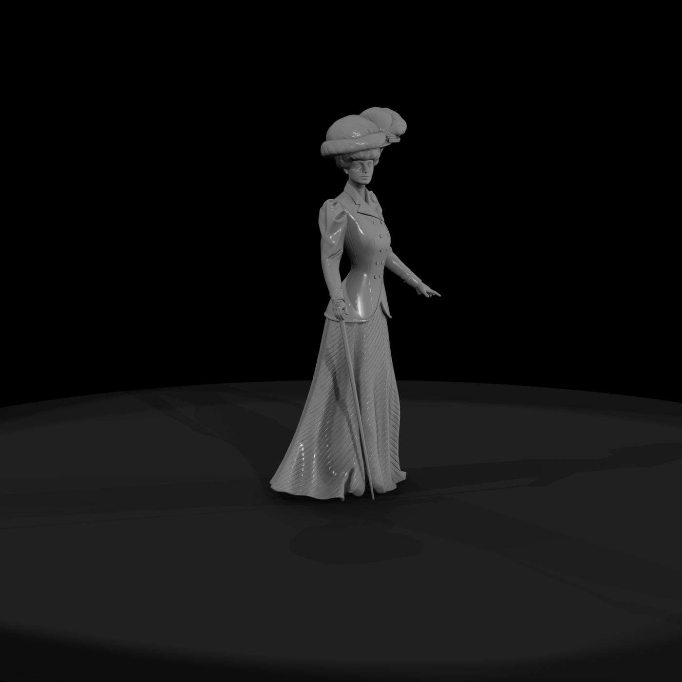 Edwardian Lady with Parasol