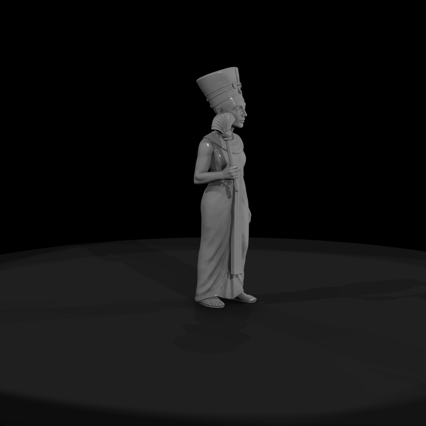 Hist 0004 Historical Nefertiti Miniature Figure