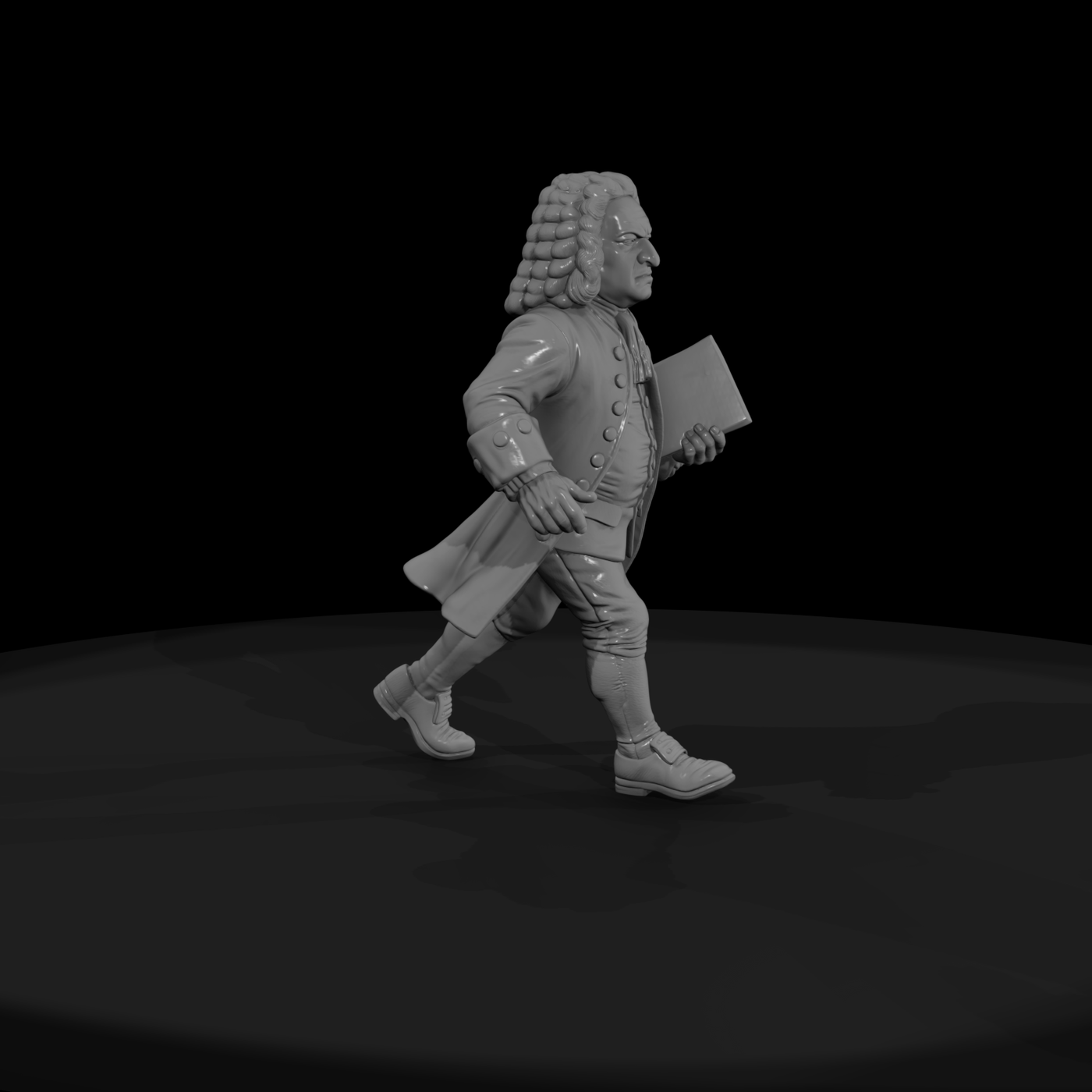 Hist 0162 Historical Johann Sebastian Bach Miniatu