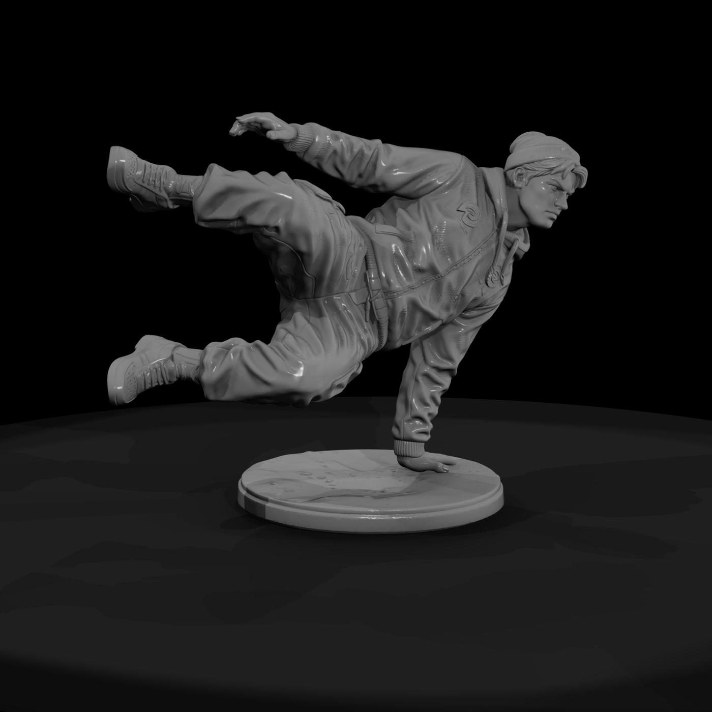 Poparc 0418 Breakdance Windmill Pose