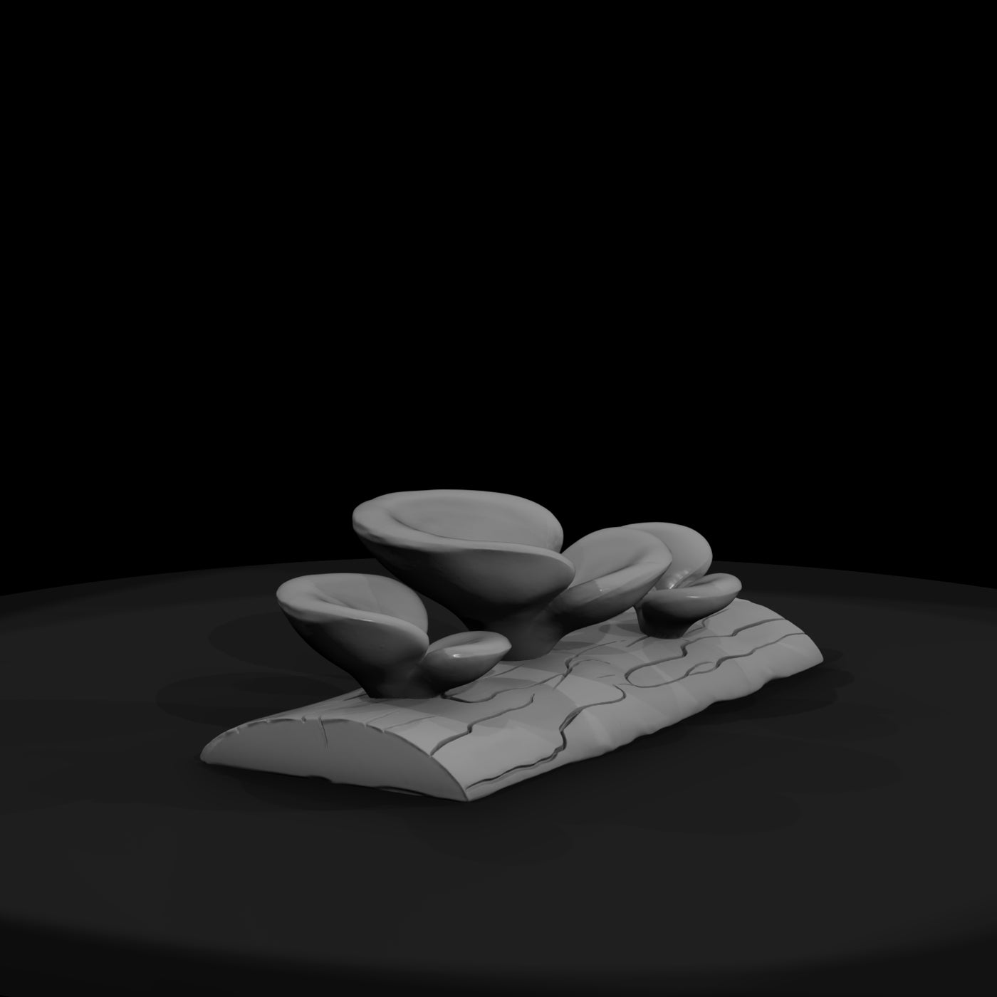 stylized-low-poly-turkey-tail-mushroom-270706