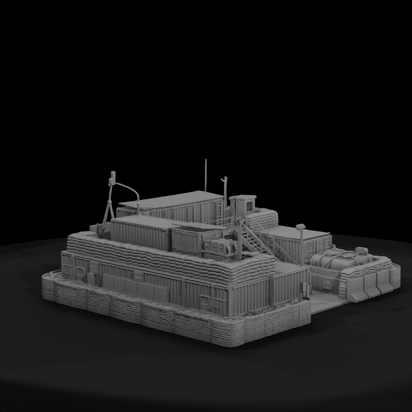 Mil 040 Modern Desert Forward Supply Depot