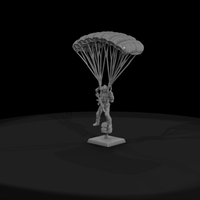 Paratrooper Under Open Canopy — thumbnail 3