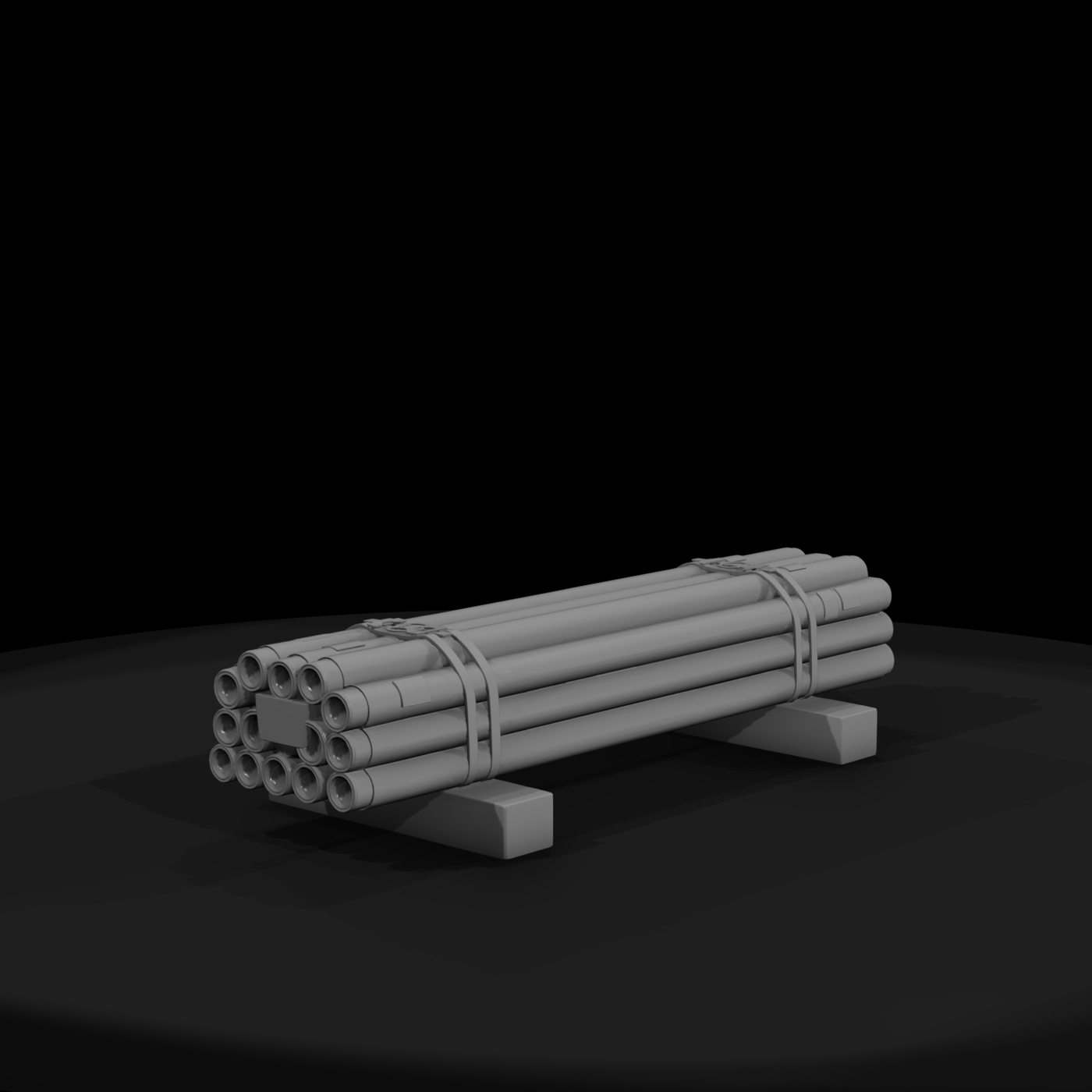 Bundled PVC Pipe Stack — Industrial