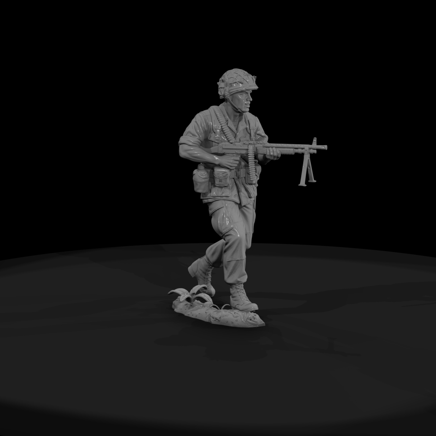 Vnh 003 United States Army M60 Machine Gunner
