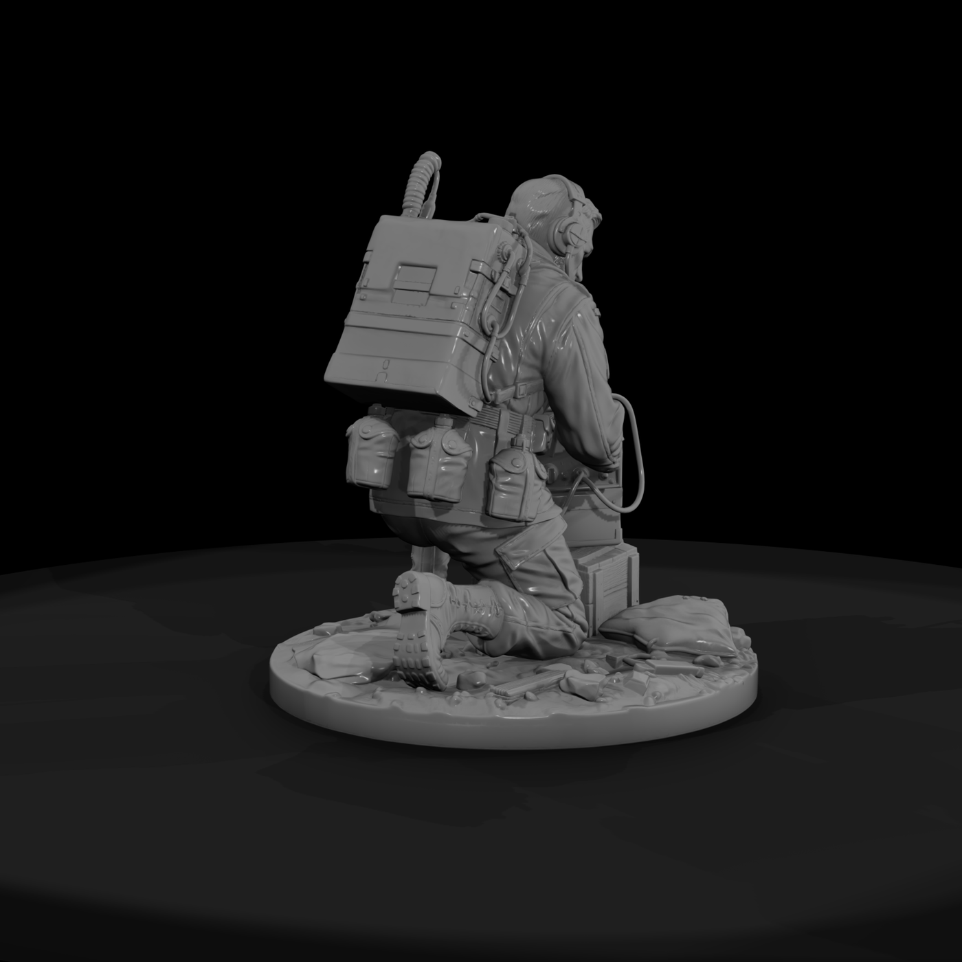 Poparc 0049 Bunker Radio Operator