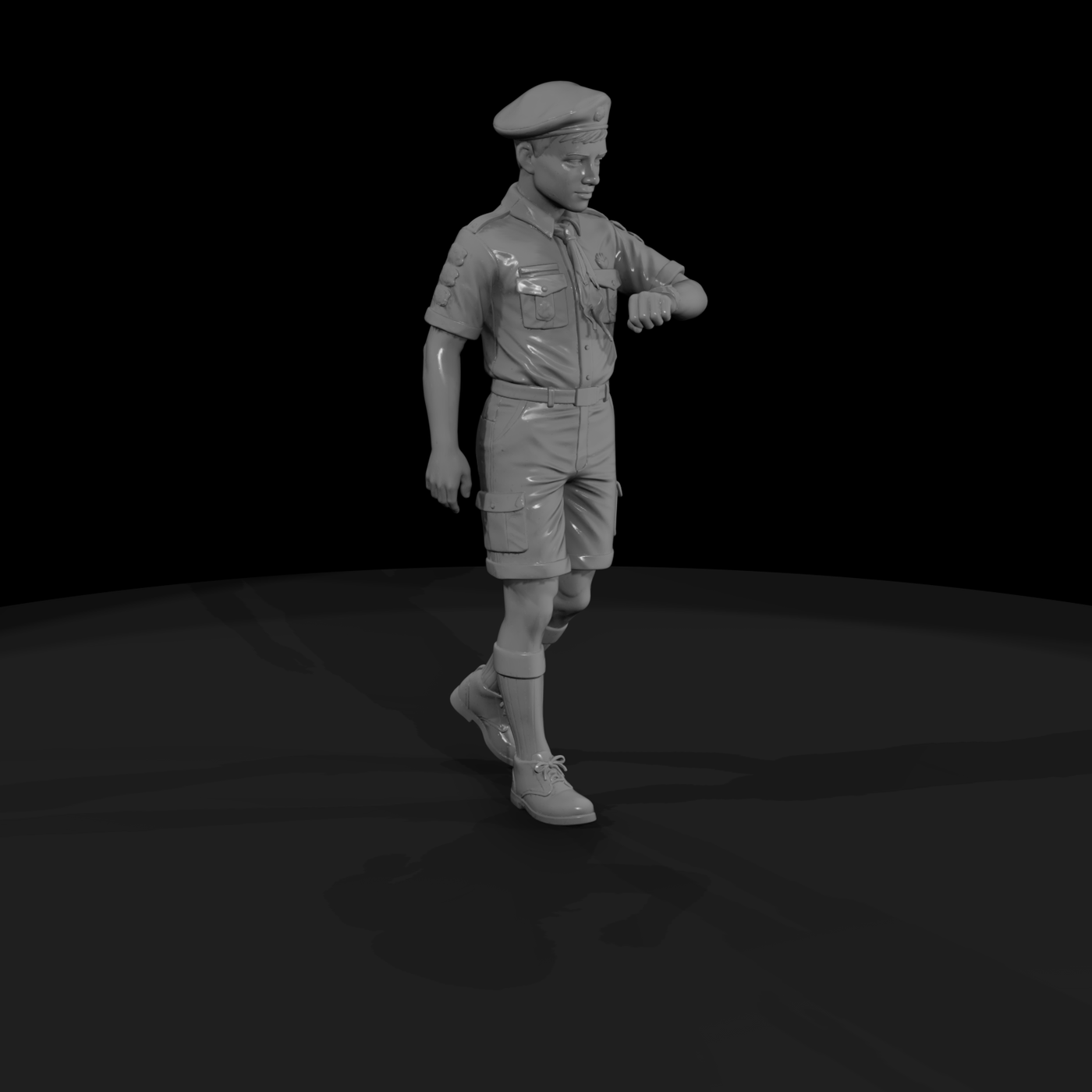1950s Boy Scout Figure