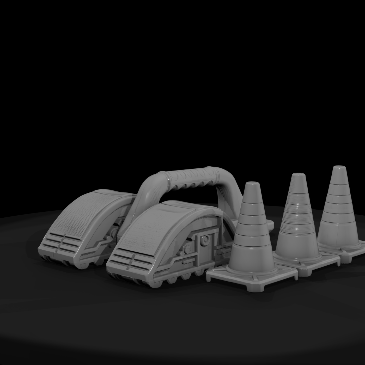 Airport Wheel Chocks and Cones Set