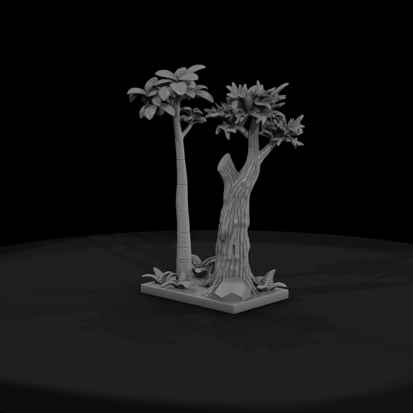 stylized-palm-and-broadleaf-tree-diorama-base-966839