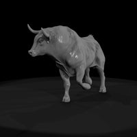 charging-bull-miniature-for-dioramas-ho-1-87-940407 — thumbnail 3