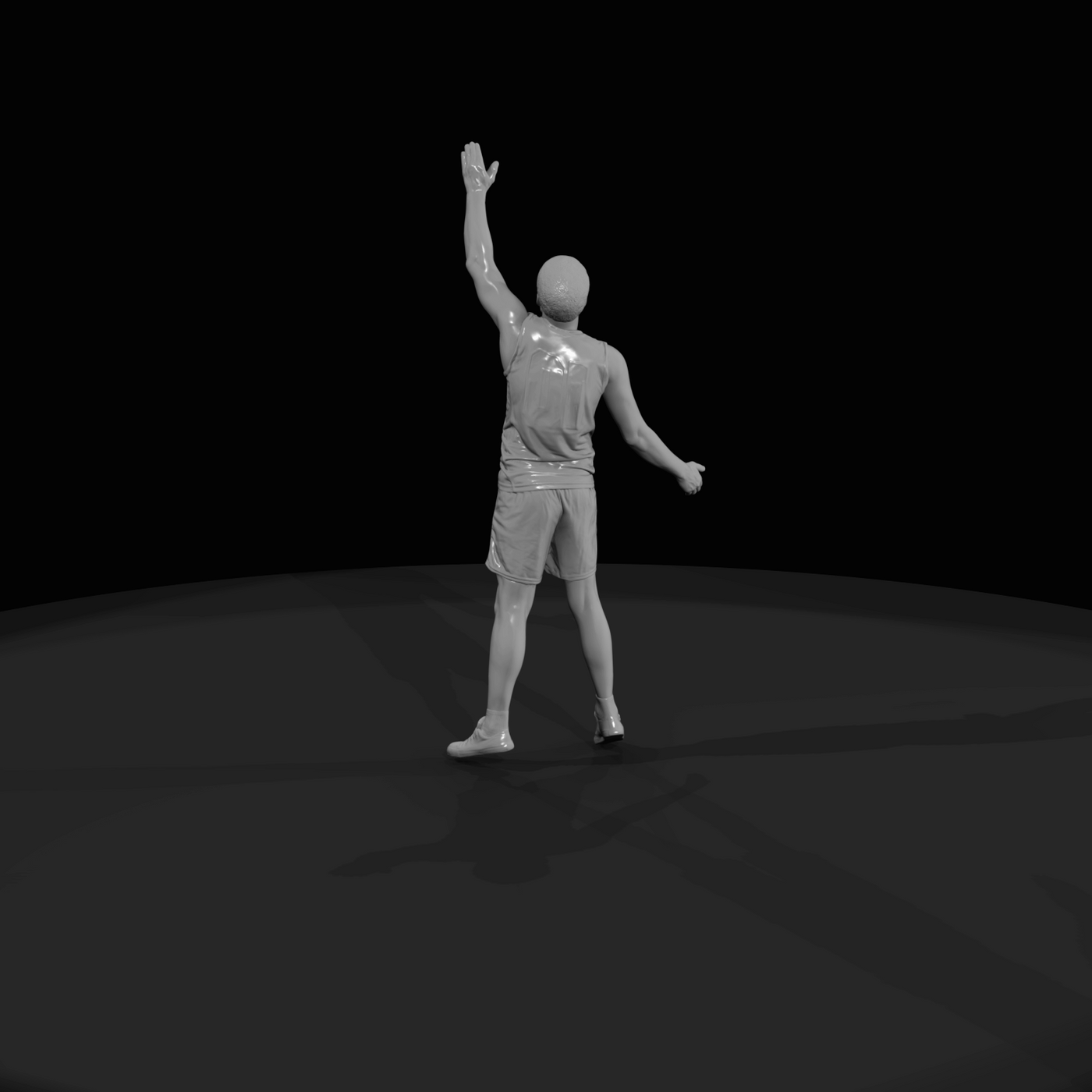 Basketball Player Celebrating