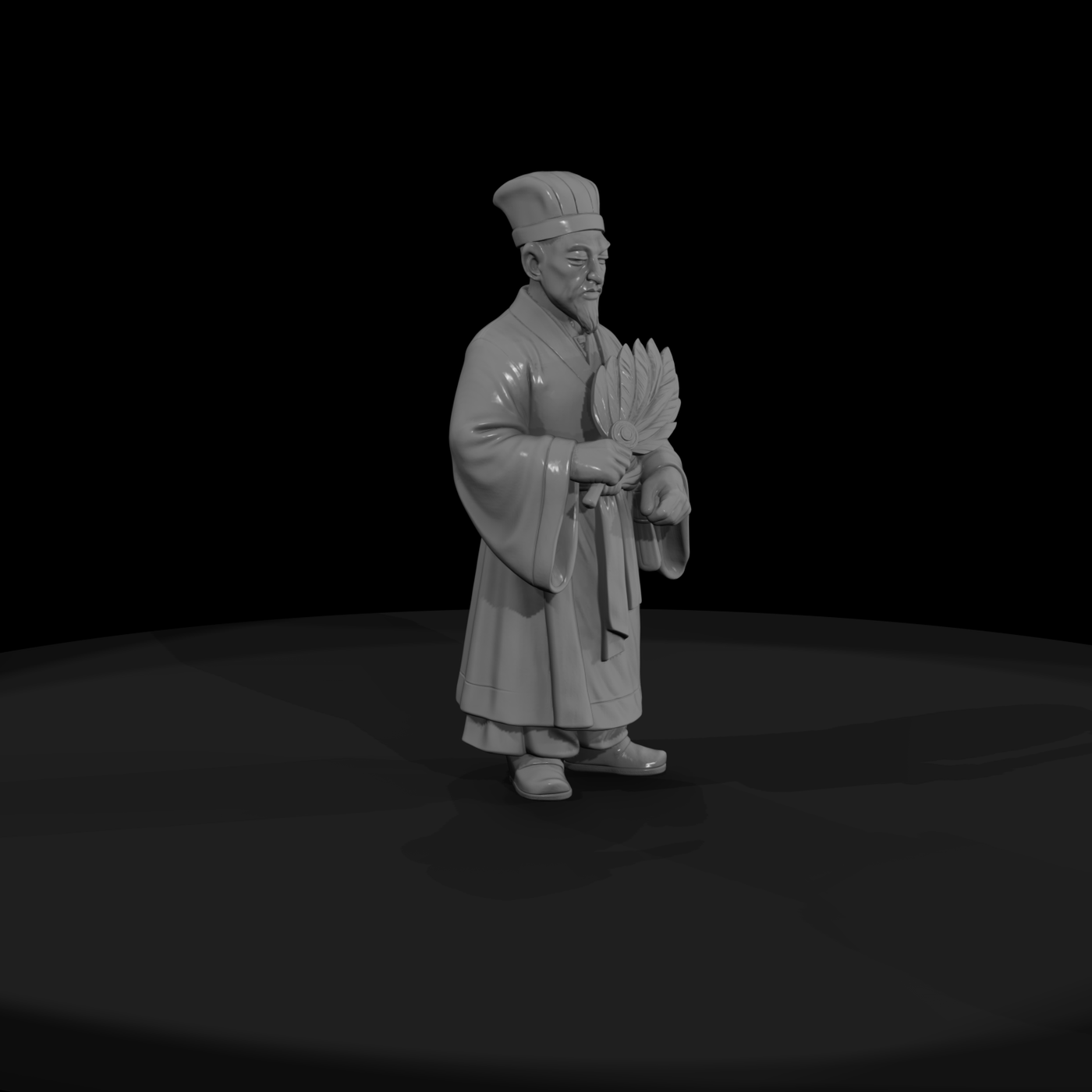 Hist 0056 Historical Zhuge Liang Miniature Figure