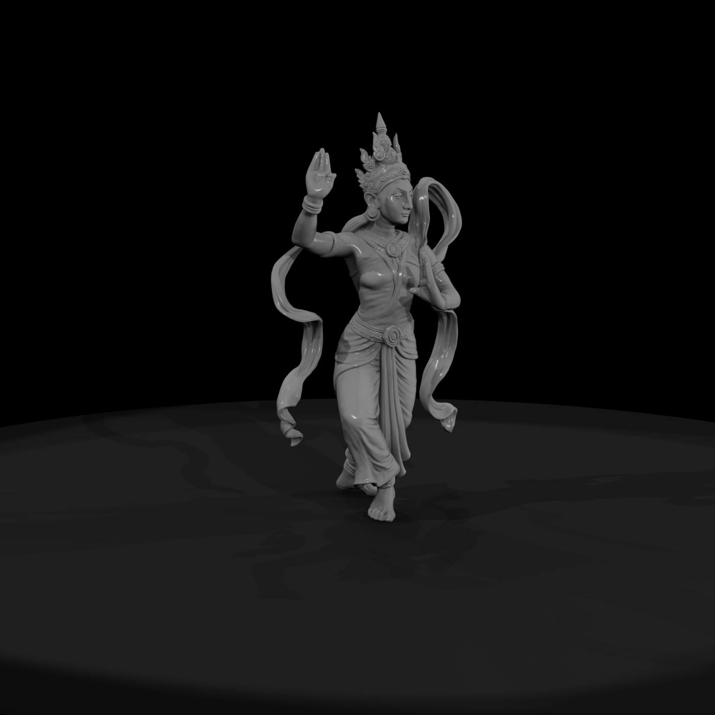 Myth 0437 Mythology Apsara Dancer Miniature Figure
