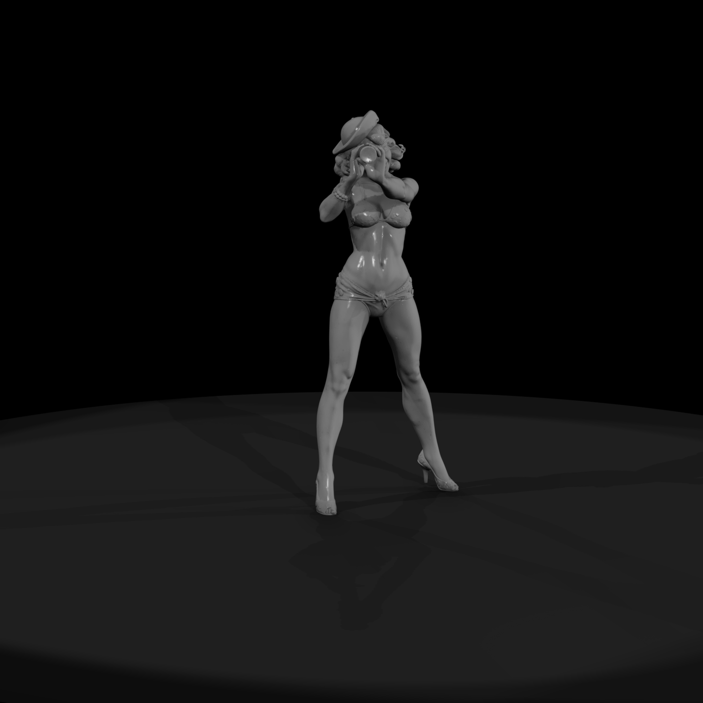 Nautical Pin-Up with Spyglass