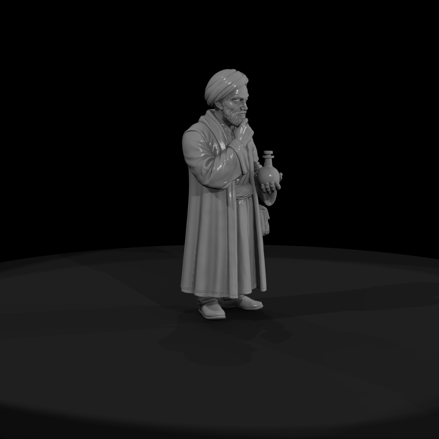 Hist 0077 Historical Ibn Sina Miniature Figure