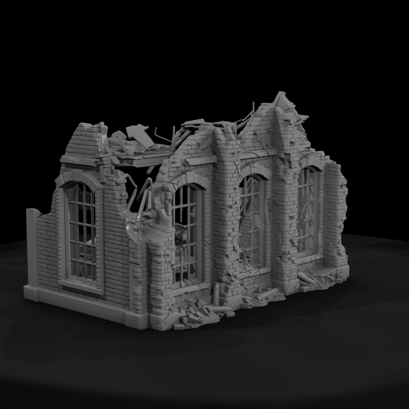 Broken Factory Wall