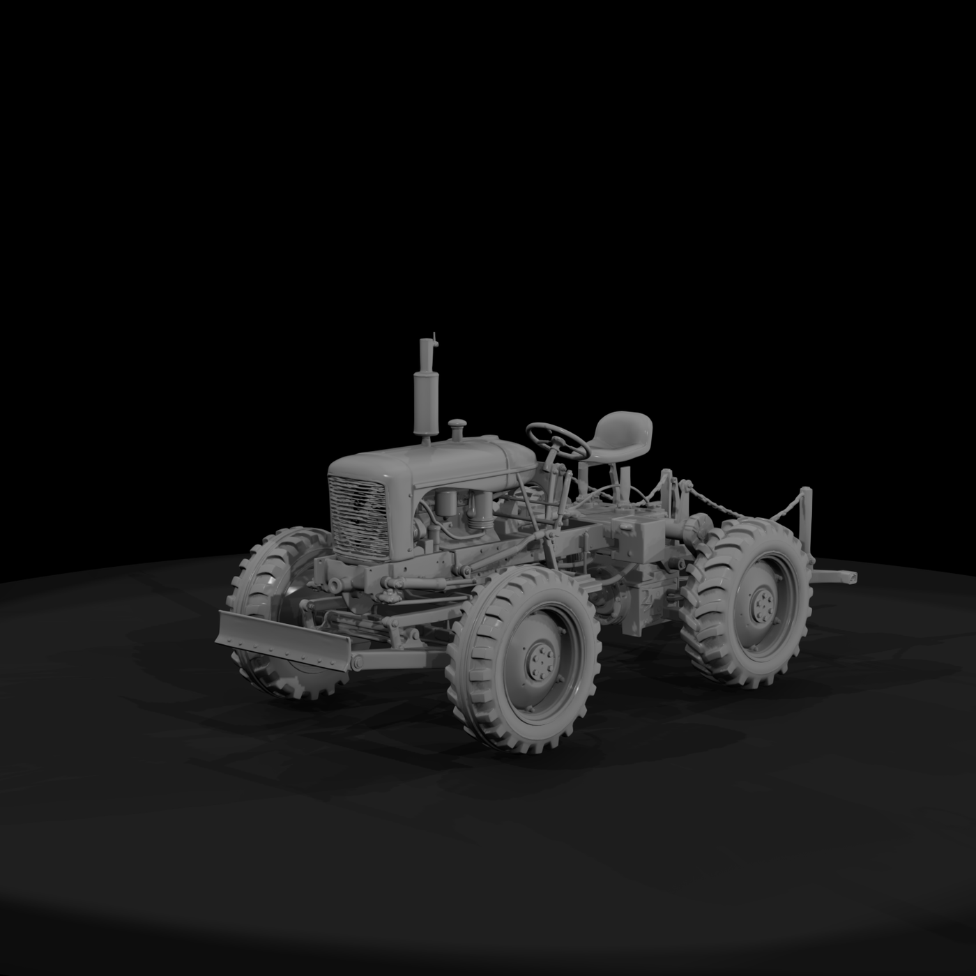 Vintage Yellow Road Motor Grader