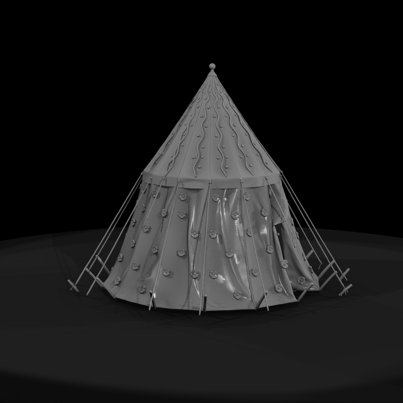 20260612 Striped Decorated Pointed Tent C48B56Dcaa
