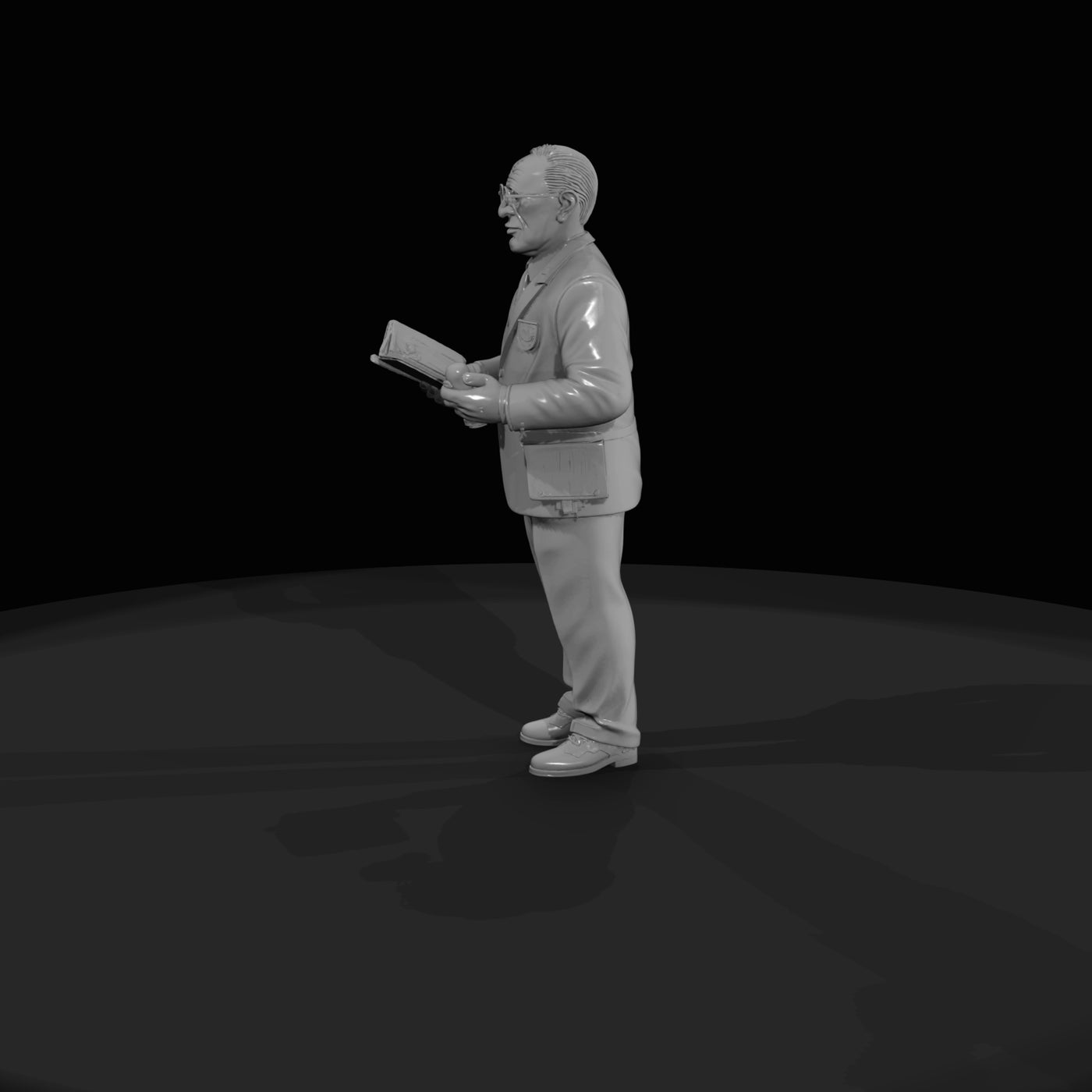 elderly-gentleman-miniature-holding-an-open-book-non-photograph-model