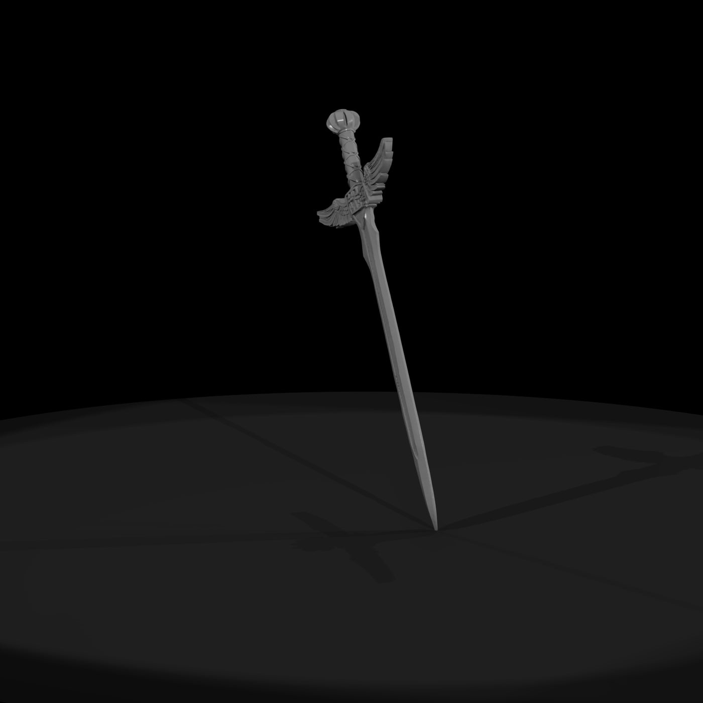 stylized-winged-holy-sword-miniature-prop-409264