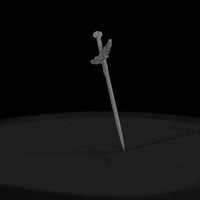 stylized-winged-holy-sword-miniature-prop-409264 — thumbnail 3