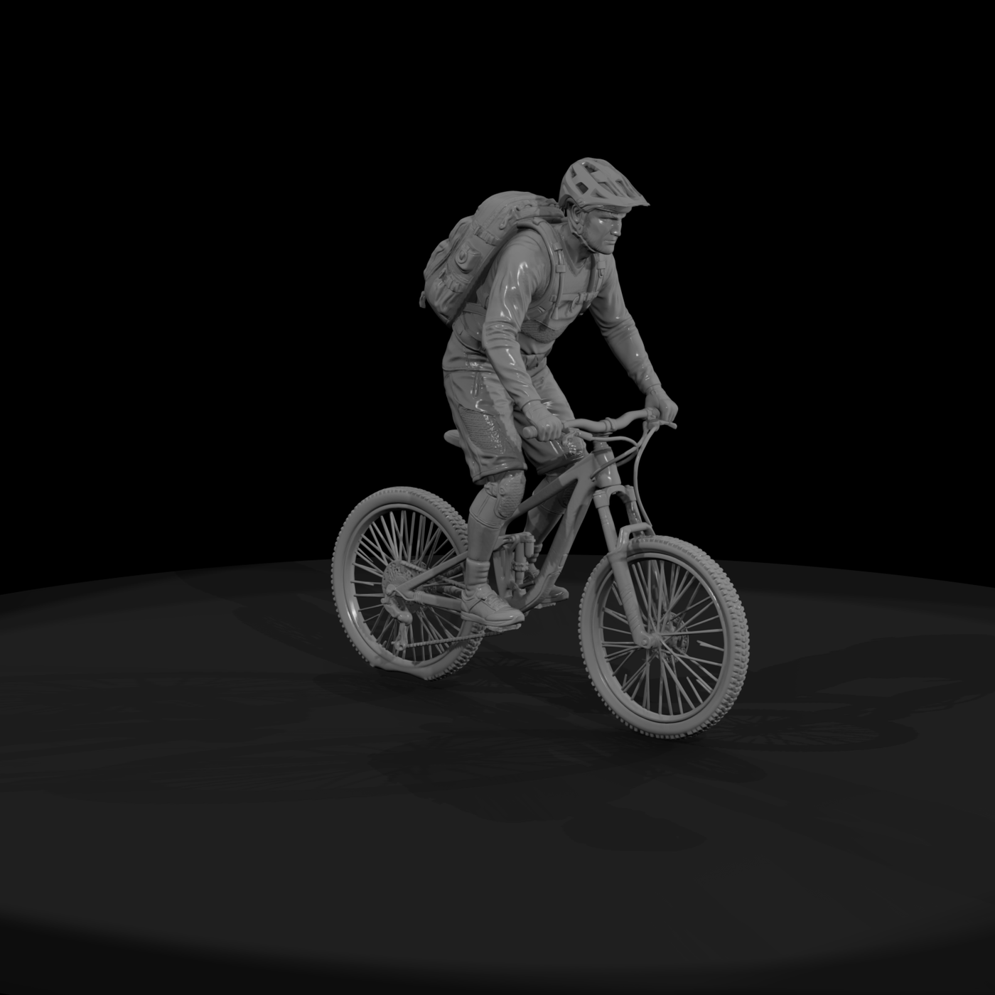 Poparc 0248 Mountain Biker Climber
