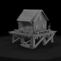 stylized_printable_fishing_pier_shack_terrain_0o57wm1r — thumbnail 3