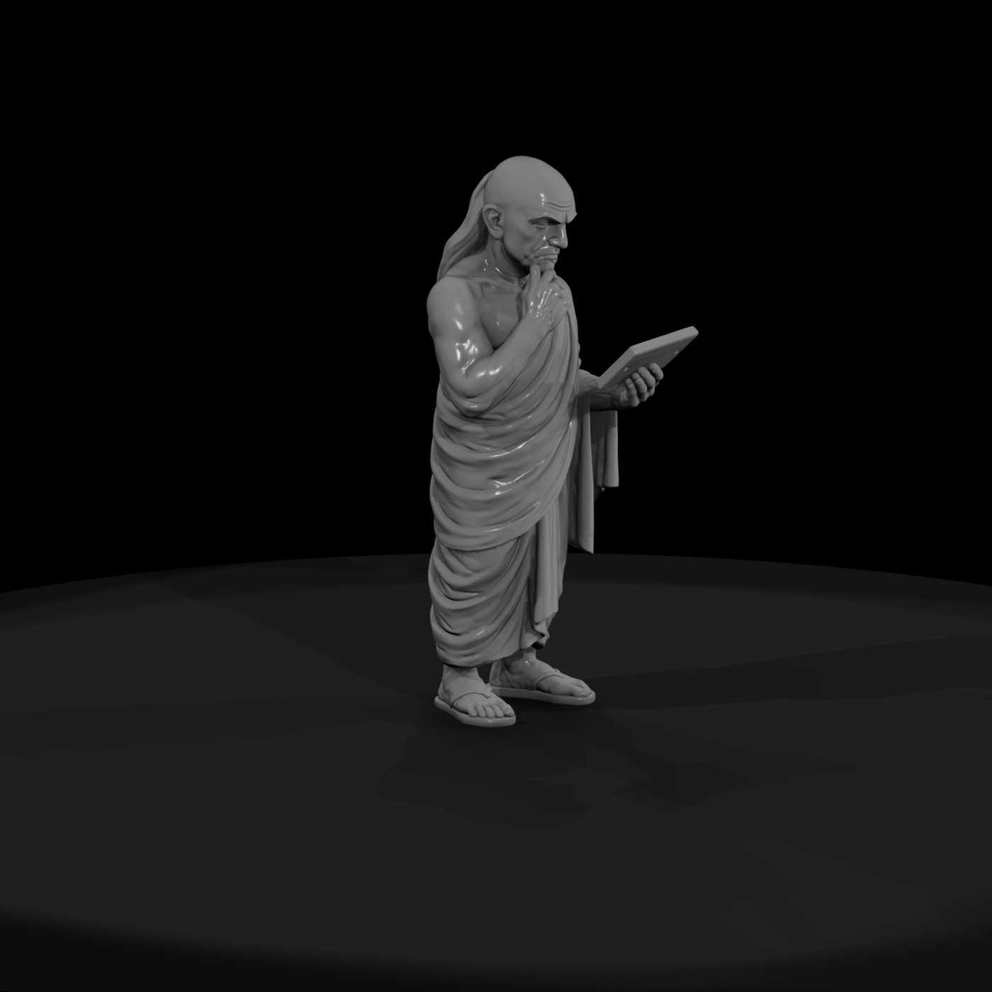 Hist 0059 Historical Chanakya Miniature Figure
