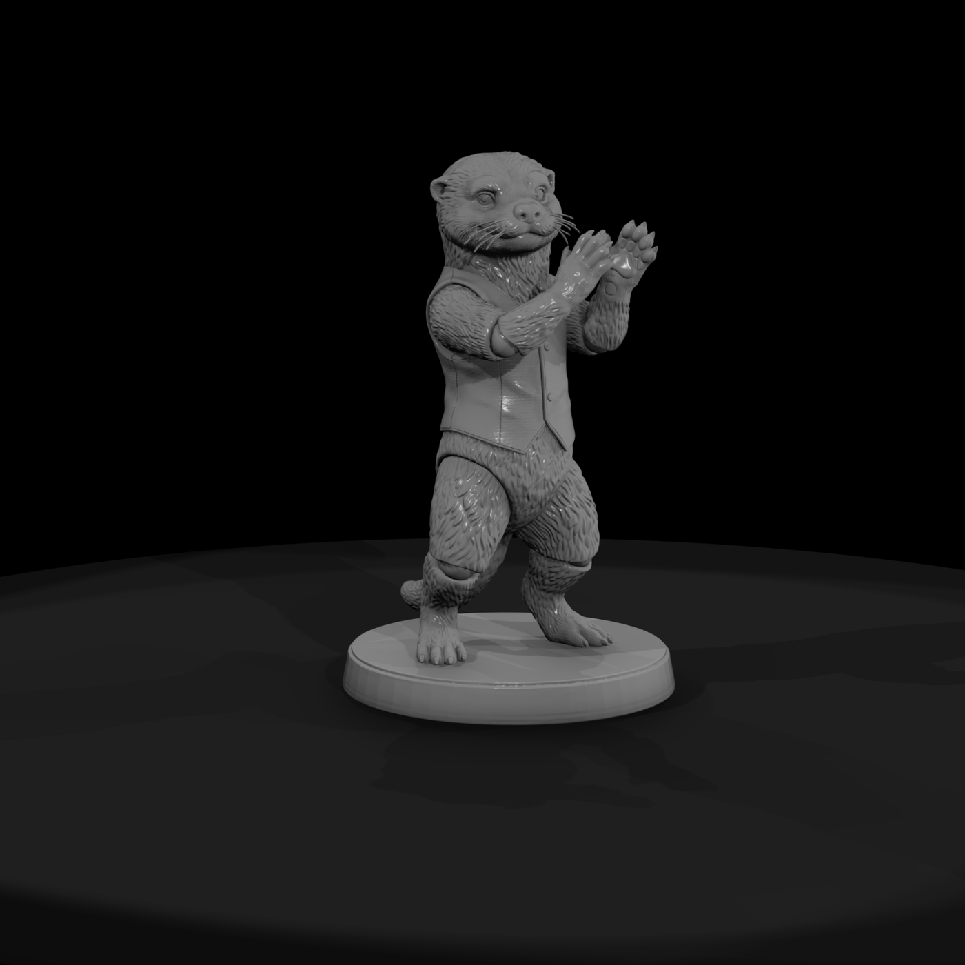 Anthropomorphic Otter in Waistcoat