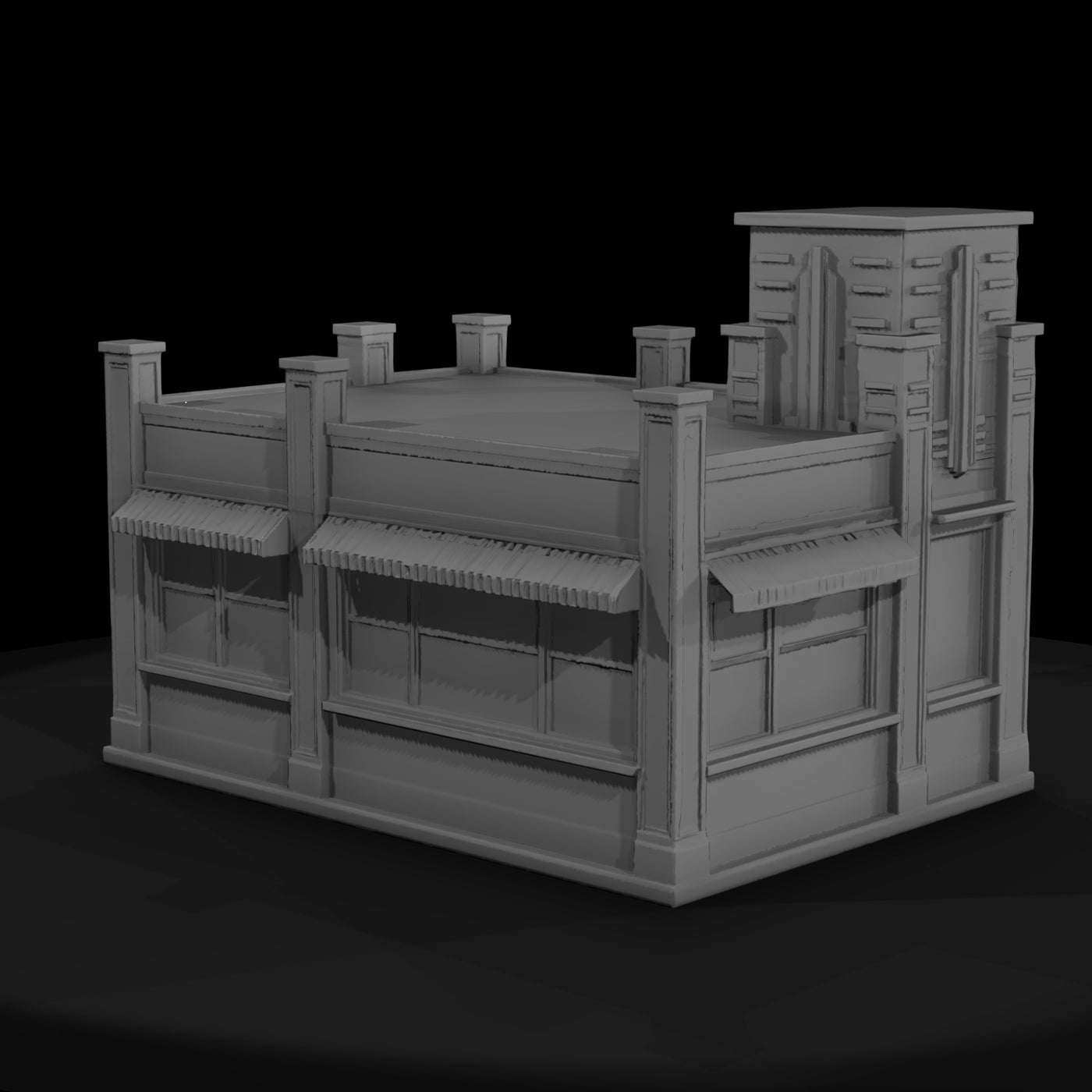art-deco-storefront-3d-model