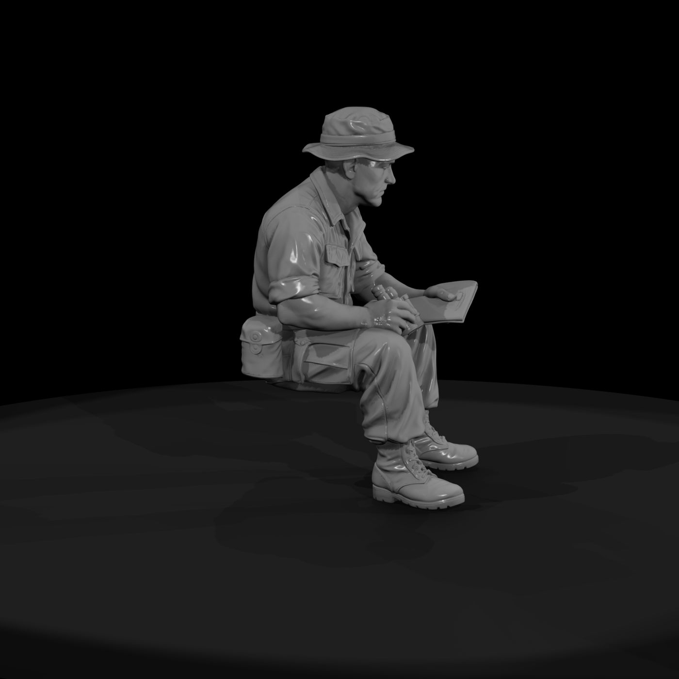 Vn Army 030 Vietnam U S Army Platoon Leader Figure