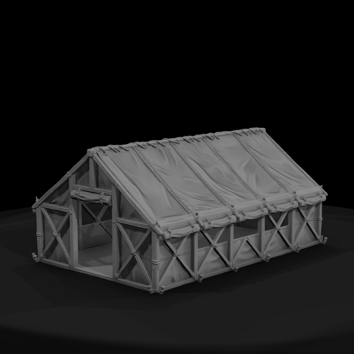 Mil 089 Ww2 Pacific Field Hospital Tent
