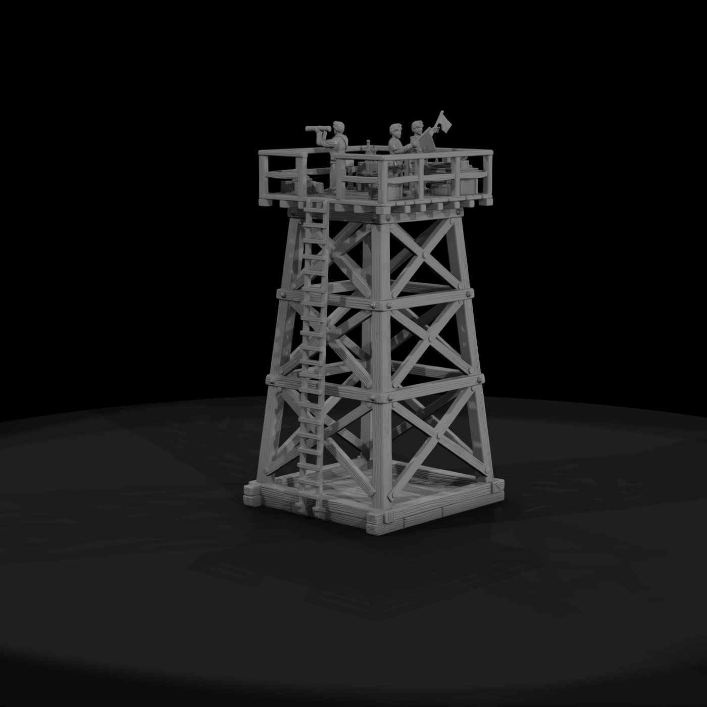 Mil 017 Civil War Timber Signal Tower