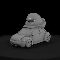 beetle-style-mini-car-with-novelty-roof-ornament-ho-1-87-088417 — thumbnail 3