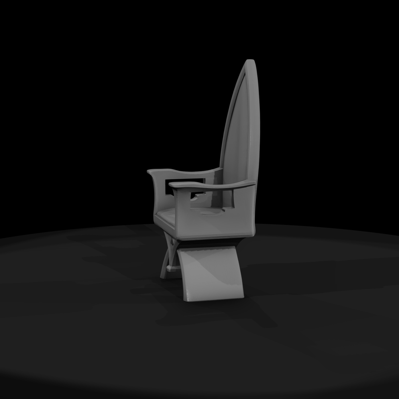 Gothic Fantasy Throne Chair