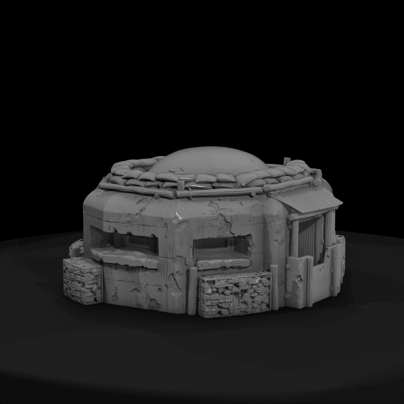WWII Pacific Reinforced Pillbox